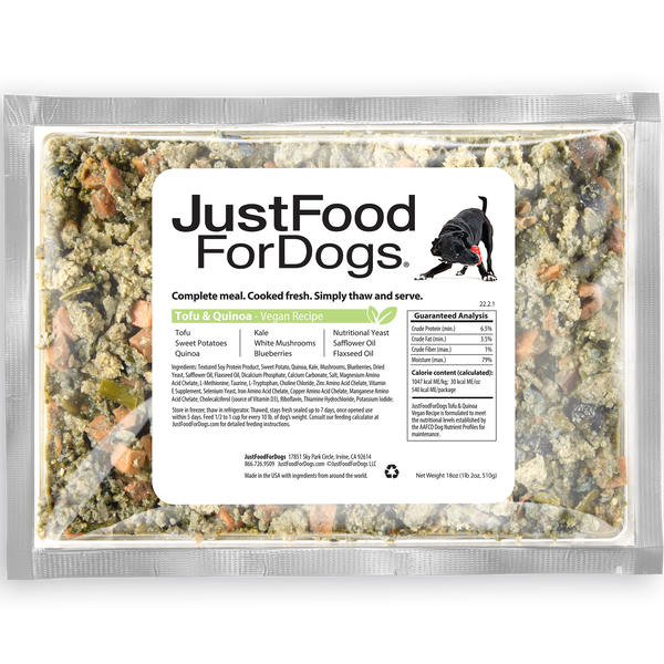 Tofu Quinoa Recipe JustFoodForDogs